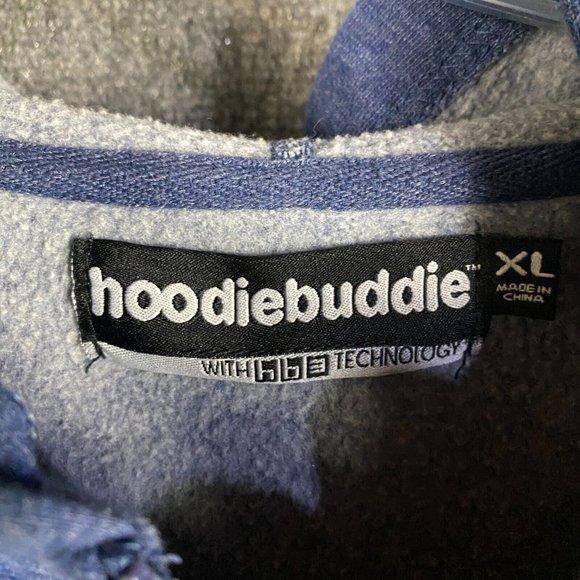 Hoodiebuddie Hoodie Men's XL Full Zip Navy Blue Cotton Blend Adults - Picture 3 of 8
